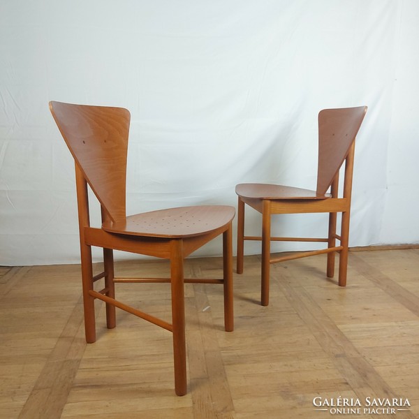 6 postmodern dining chairs 1999 balaton furniture delta 1
