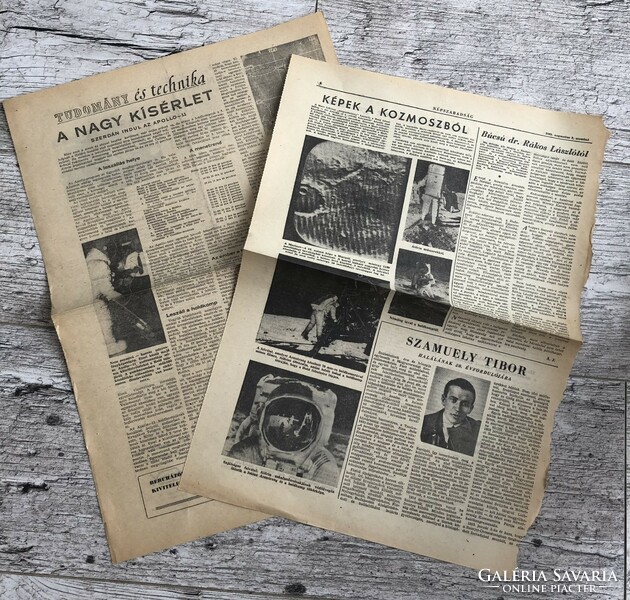 Accommodation on the moon newspaper, collection of newspaper articles (apollo program)