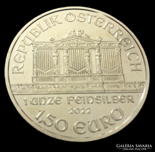 Bécsi Filharmonikusok befektetési színezüst érme 1 uncia