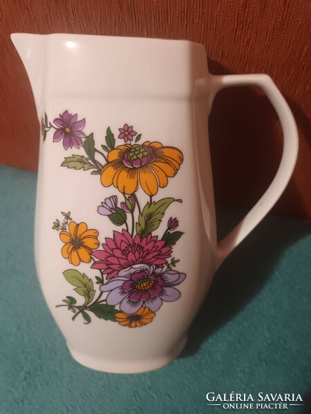 Retro beautiful lowland porcelain flower jug, jug, spout