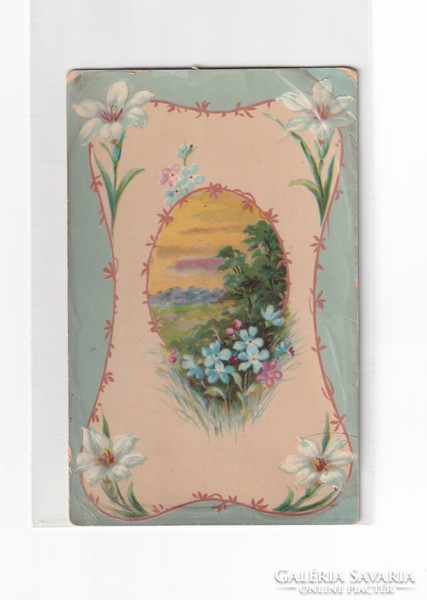 H:119 antique Easter greeting card 1908