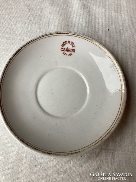 Móra tsz csárda Szeged Zsolnay porcelain small plate.