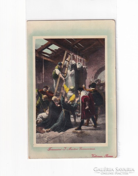 HV:98 Vallásos Húsvéti antik Üdvözlő képeslap posztatiszta