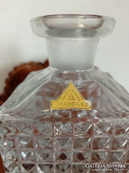 Elegáns Oberglas Üveg Kristály Whisky kínáló palack