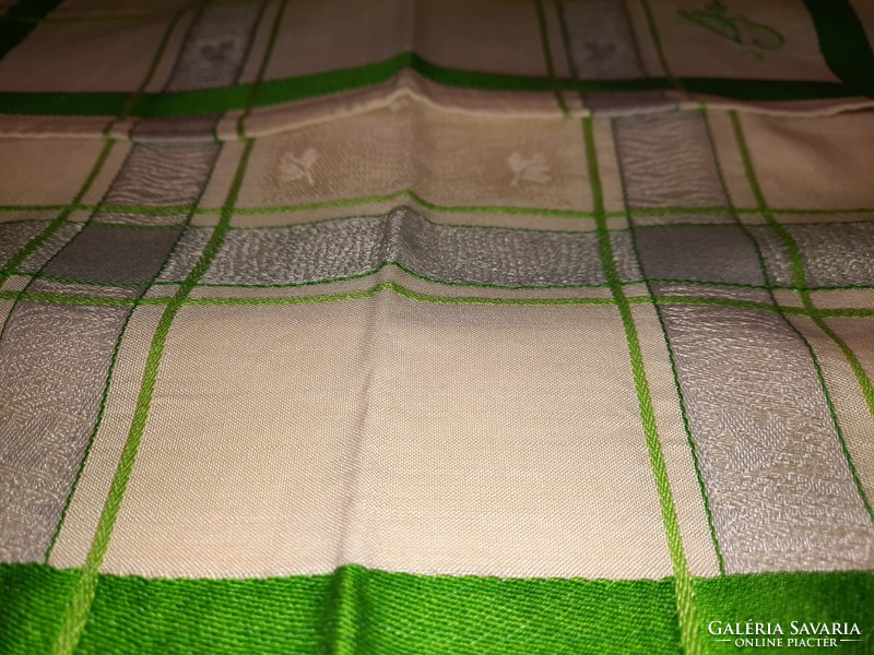6 old monogrammed textile napkins 30 x 30 cm