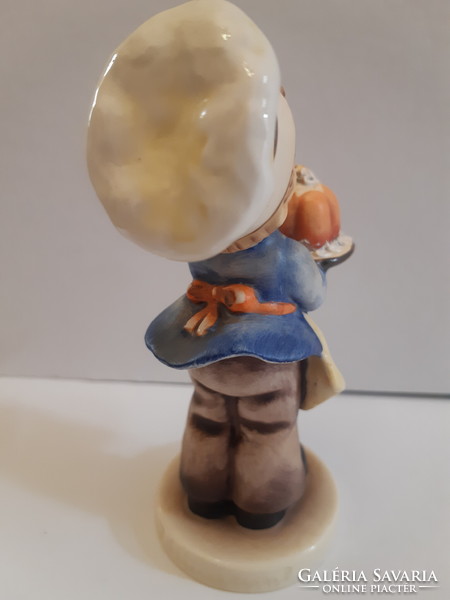 Ritkább!! Hummel Goebel 128 "Baker" cukrász kisfiú porcelán fajansz figura