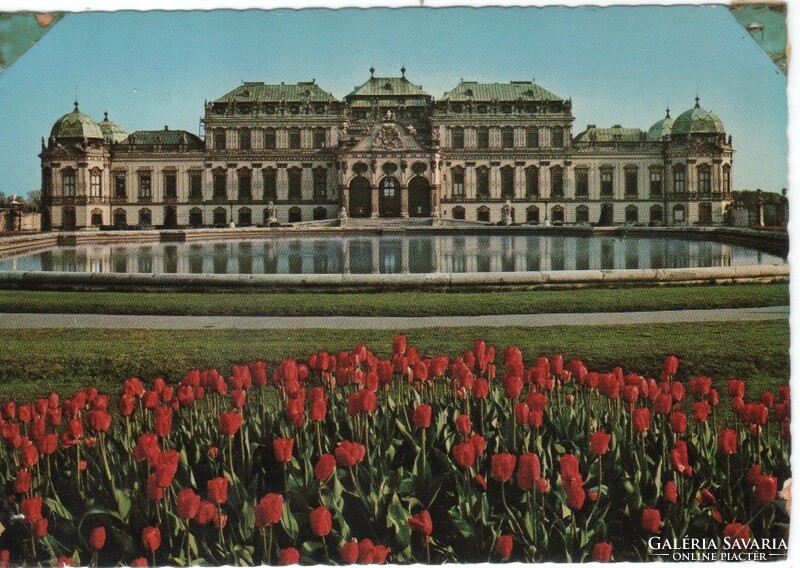 Postcard 0080 (Austria) Vienna Belvedere Castle post office