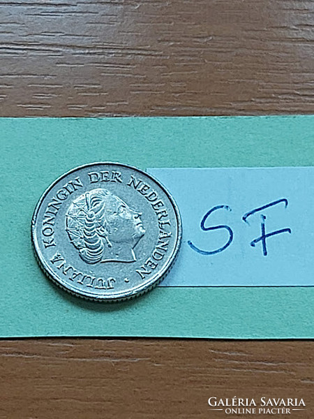 Netherlands 25 cents 1973 Queen Juliana, nickel sf