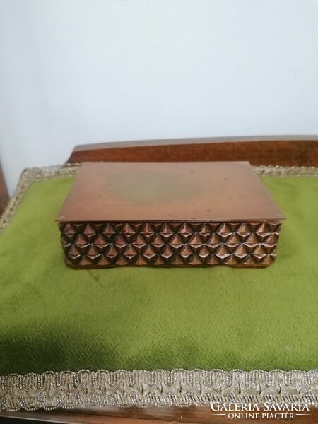 Industrial retro copper musical ornament box