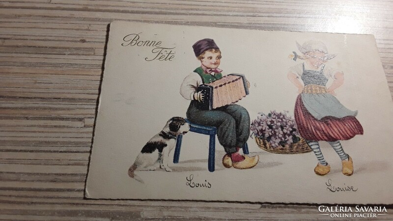 Antique greeting postcard.