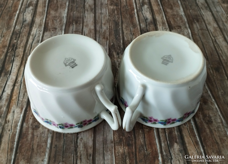 2 old beautiful, rare Zsolnay tea cups