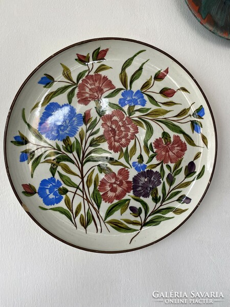 Antique large Miskolcz wall plate