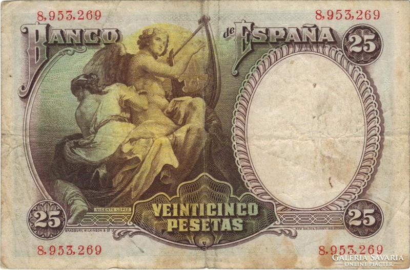 25 Pesetas pesetas 1931 Spain 2.