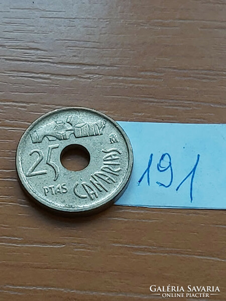 SPANYOLORSZÁG 25 PESETA 1994 Kanári-szigetek, Alumínium-Bronz  191.