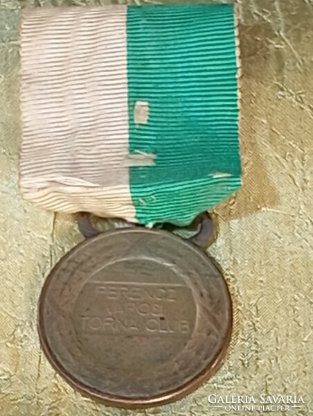 Fradi commemorative medal around 1920 Ferencs urban gymnastics club