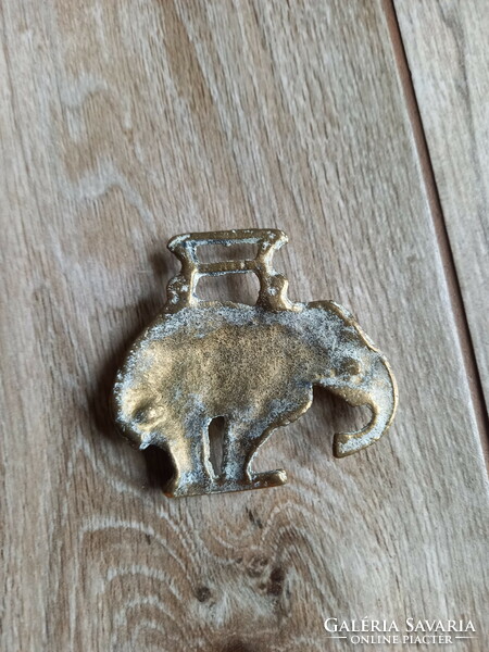 Old copper elephant horse tool ornament/door decoration i. (7.3X7.8 cm)