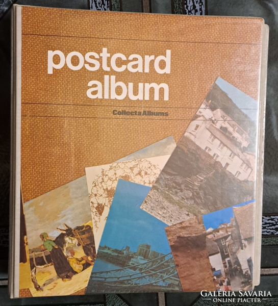 Fdc, postcard album, inserter, 68 slots (even banknotes, also for collection)