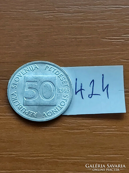 Slovenia 50 stotinka 1993 alu. Apis mellifera #424