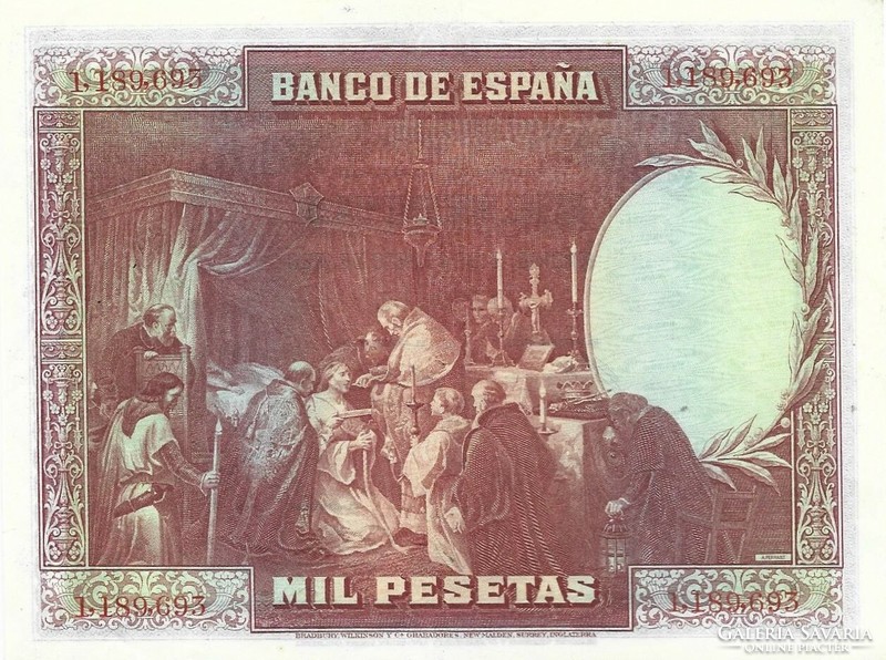 1000 peseta pesetas 1971 Spanyolország aUNC Ritka