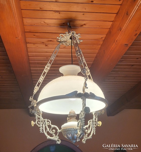 Ceiling cast iron kerosene lamp, chandelier lamp