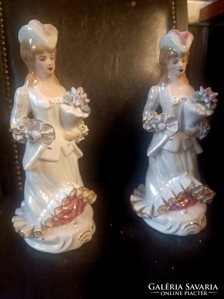 Beautiful marked porcelain lady pair