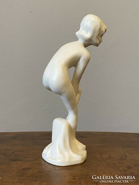 Goebel porcelain retro nude girl German female nude statue 29 cm