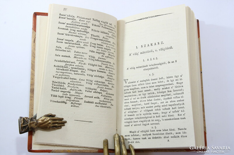 1808 - Márton Varga: the science of 'beautiful nature' i-ii complete copy in half leather binding !!