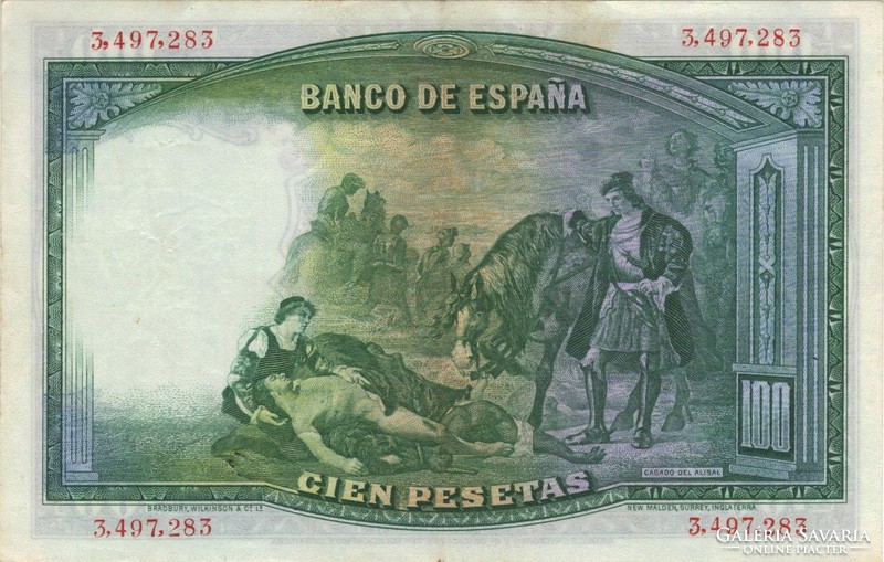 100 Pesetas pesetas 1931 Spain
