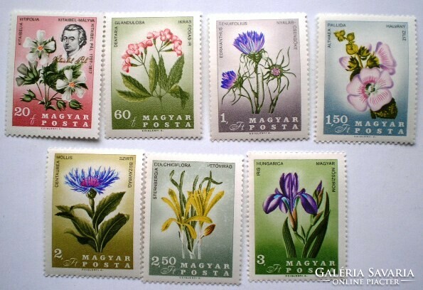 S2354-60 / 1967 Virág - Kitaibel Pál Virágai bélyegsor postatiszta
