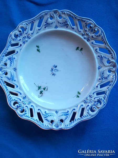 Antique altwien alt wien from 1853 hand painted!! Openwork edged porcelain decorative plate plate serving bowl