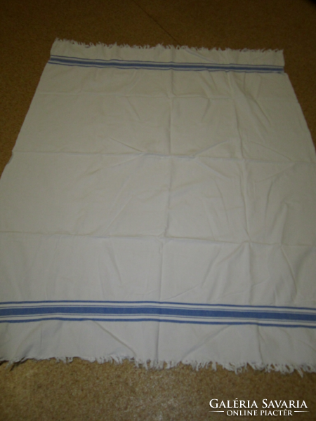 Old woven linen tablecloth