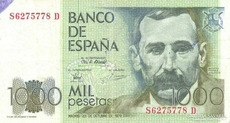 1000 Pesetas pesetas 1979 Spain 1.
