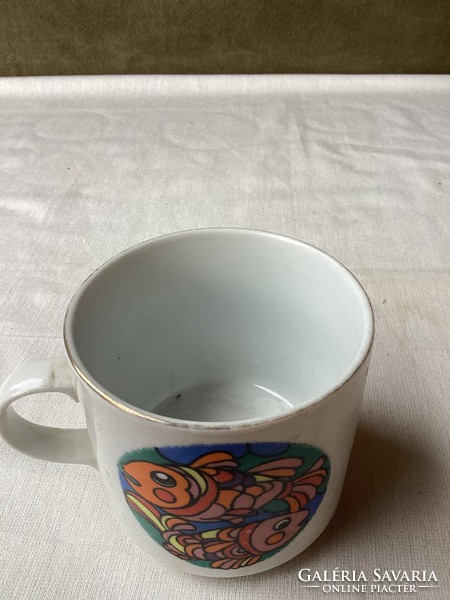 Alföldi porcelain fish horoscope mug.