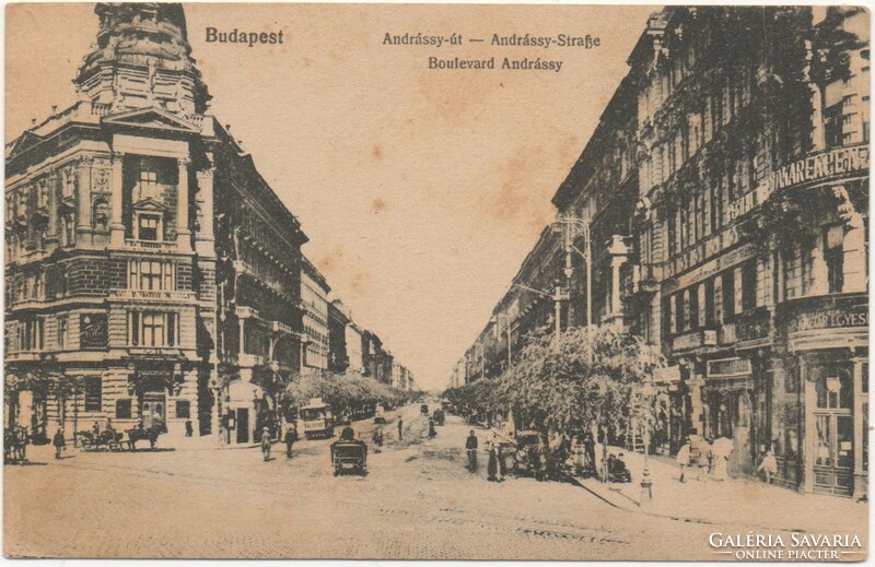 BP - 133 Budapesti séta,  Andrássy-út 1918  postatiszta