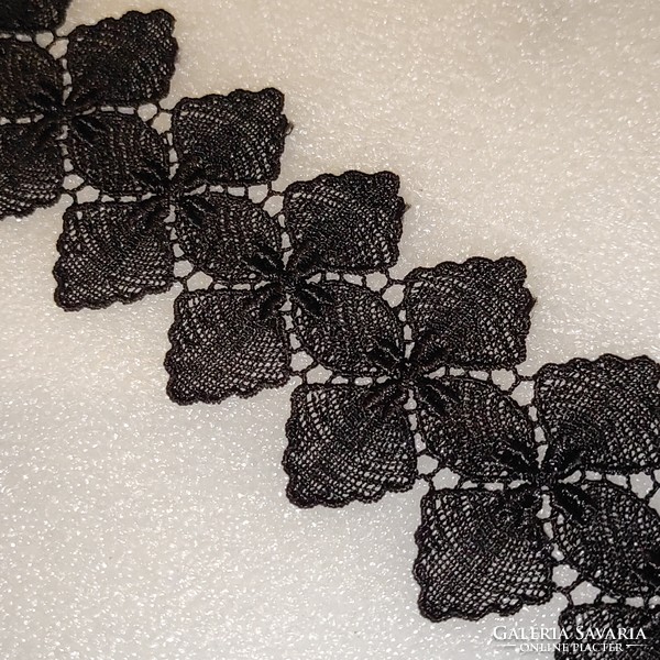 New black 5cm wide lace choker 32 +7cm