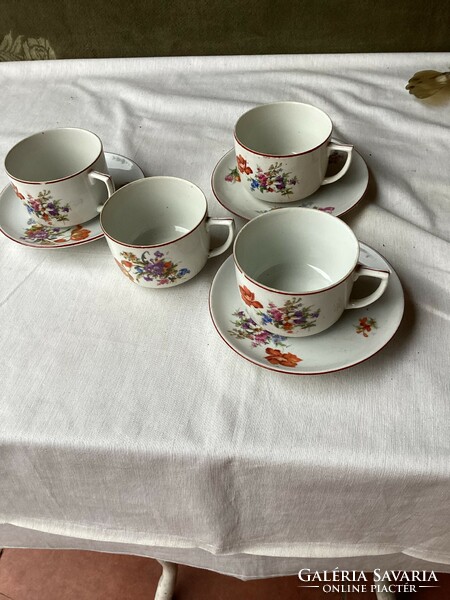 Zsolnay porcelain poppy tea cups.