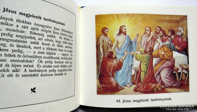 János Hock: picture bible. (Reprint, 1900). The history of the Old and New Testaments with 50 color pictures