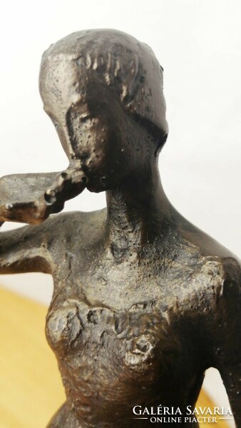 Synthetic resin, bronze-coated sculpture: the work of Dutch sculptor Vera van Hasselt