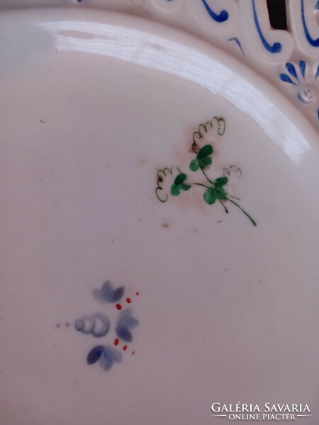 Antique altwien alt wien from 1853 hand painted!! Openwork edged porcelain decorative plate plate serving bowl