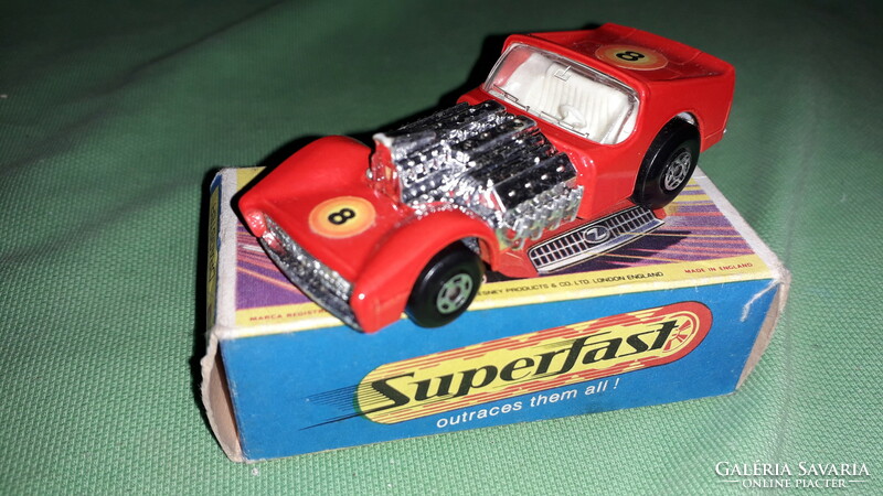 1970. Matchbox no.19. - Superfast - road dragster - 1:64 scale metal car with original box for collectors