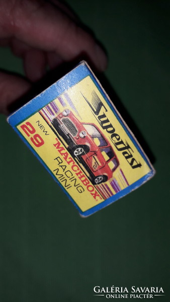 1970. MATCHBOX NO.29. -LESNEY - RACING "MINI" - 1:64 méretű fém kisautó EREDETI DOBOZÁVAL GYŰJTŐI