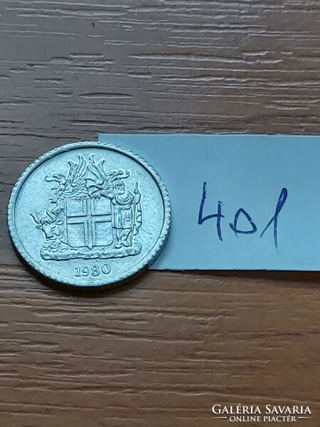 Iceland 1 kroner 1980 alu. #401