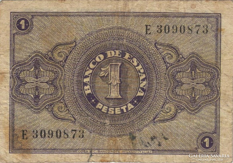 1 peseta 1938 Spanyolország 2.