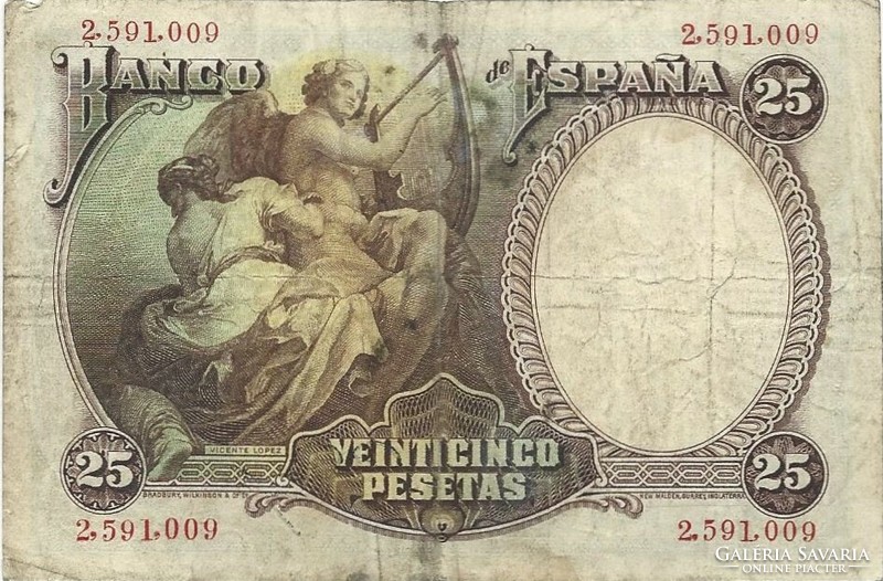25 Pesetas pesetas 1931 Spain 1.