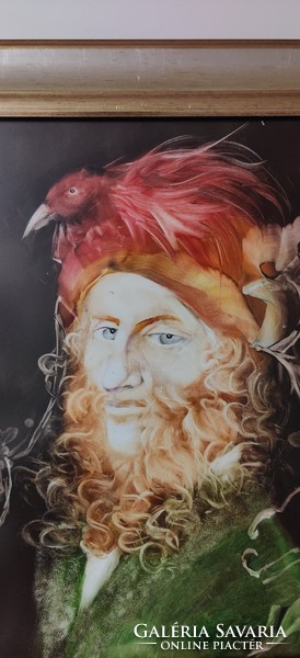 Saxon endre: man with bird headdress