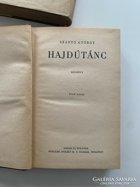 György Szántó Hajdútanc 1., 2., And 3., Volume 1942 literary institute Budapest