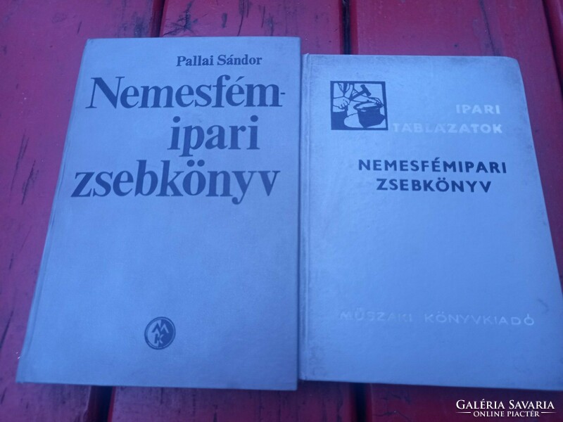 2 db - Nemesfémipari zsebkönyv, (1970) Nemesfémipari szakkönyv  (Műszaki -1975.), Eötvös