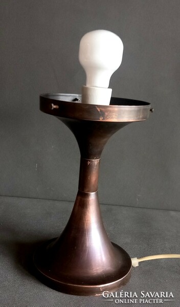 Industrial artist bronze table lamp 1970. Negotiable art deco design