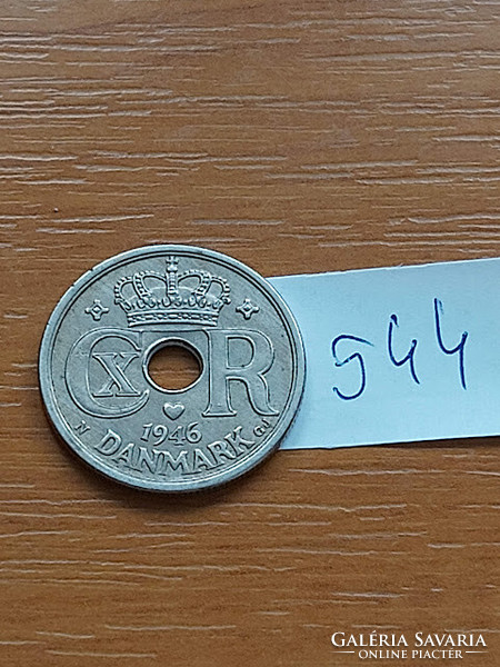 Denmark 25 öre 1946 copper-nickel, x. Christian King #544