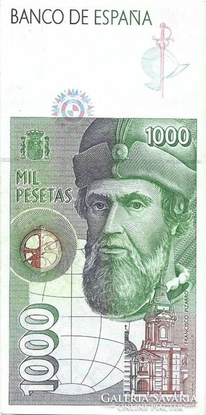 1000 peseta pesetas 1992 Spanyolország